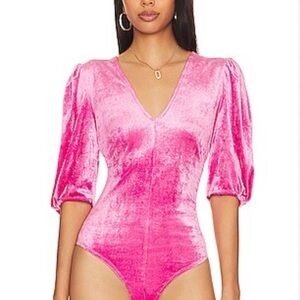 NEW Free People Don’t You Wish Velvet Bodysuit